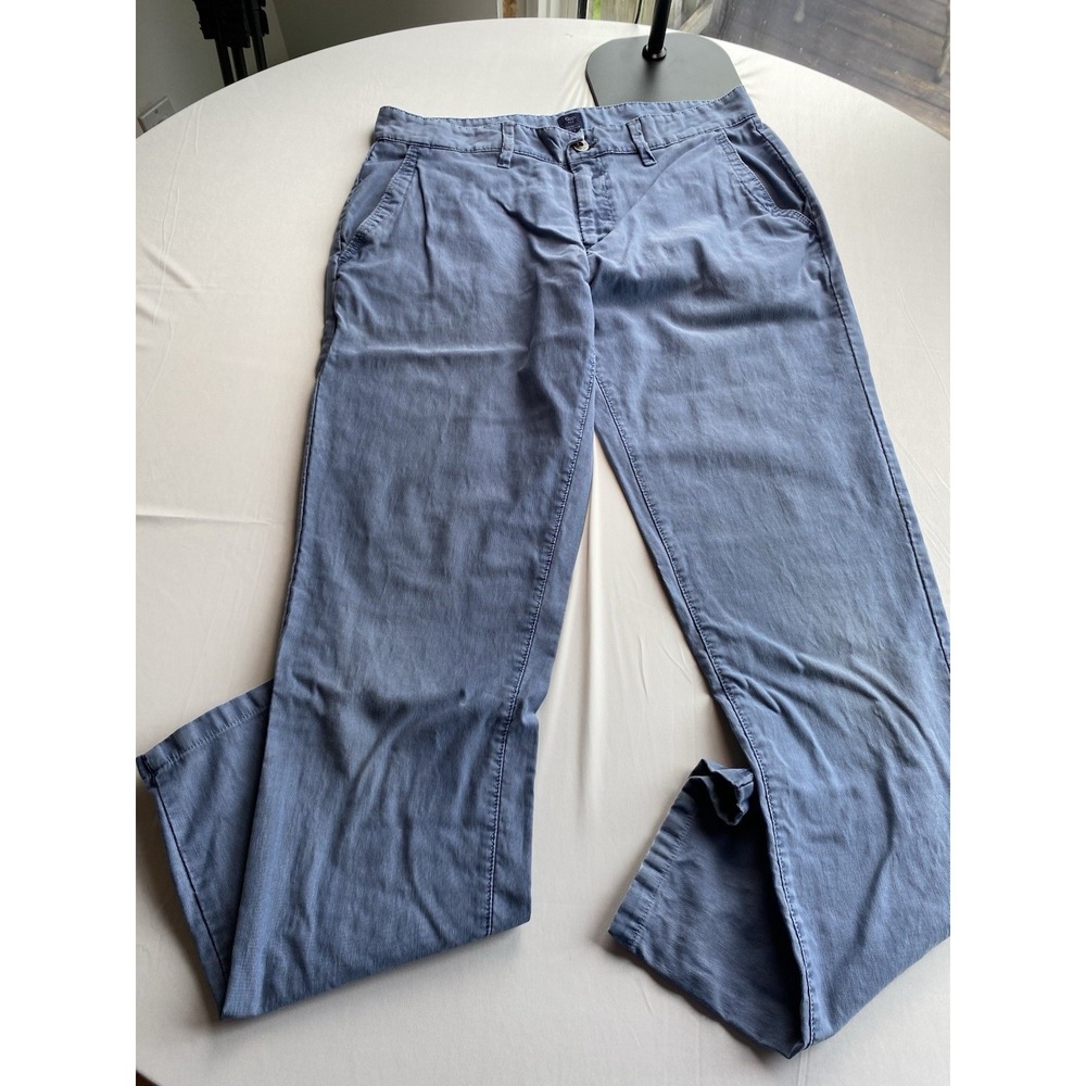 Gap 1969 Washed Bedford Chinos Tapered Fit Blue Corduroy Ribbed Pants 32x34